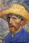 Vincent Van Gogh Self-Portrait in a Straw Hat Spain oil painting artist